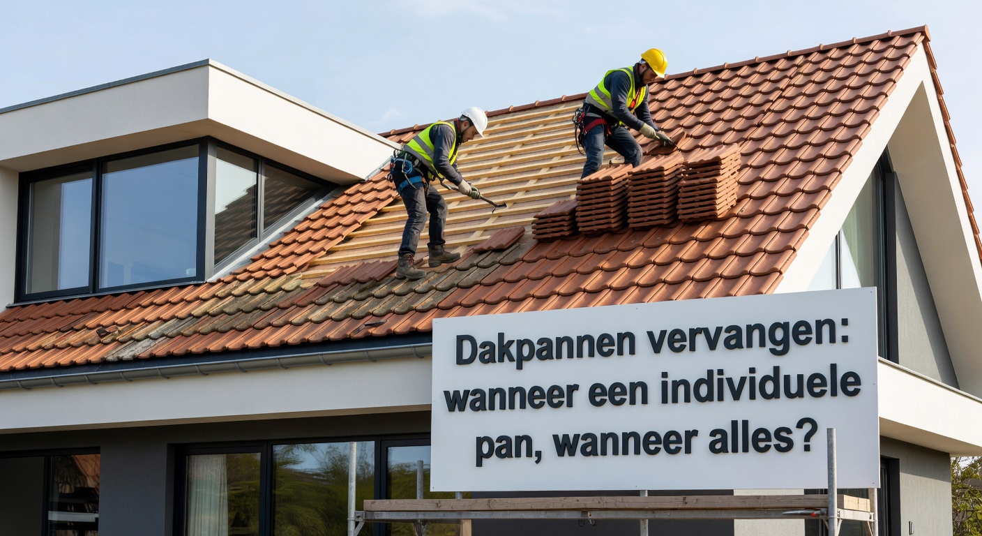 Dakpannen vervangen: wanneer een individuele pan, wanneer alles?