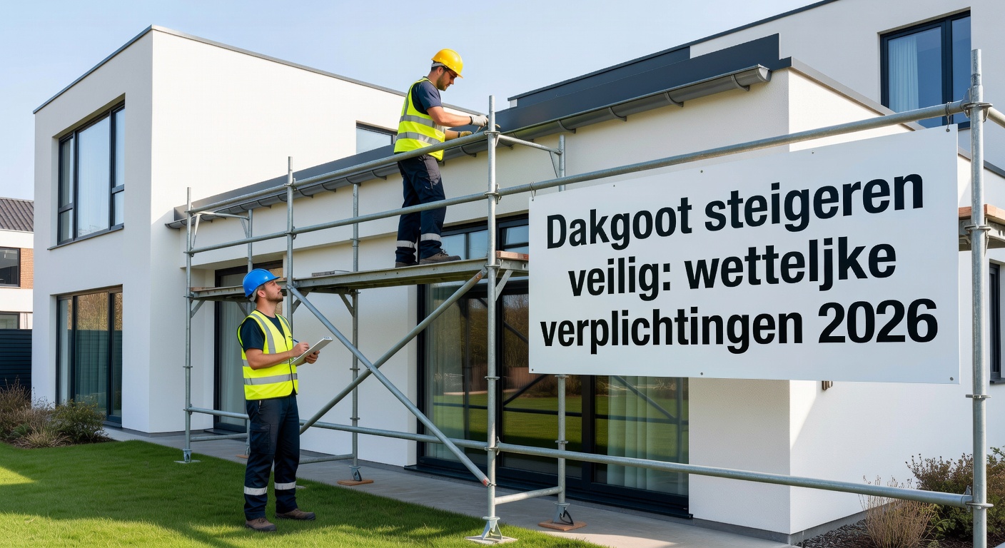 Dakgoot steigeren veilig: wettelijke verplichtingen 2026