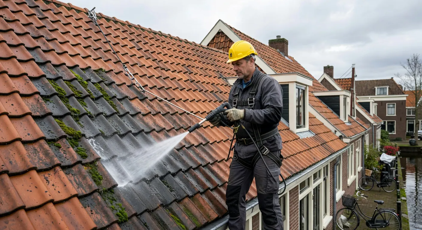 Inspectie van daken na vorstperiode met zichtbare schade