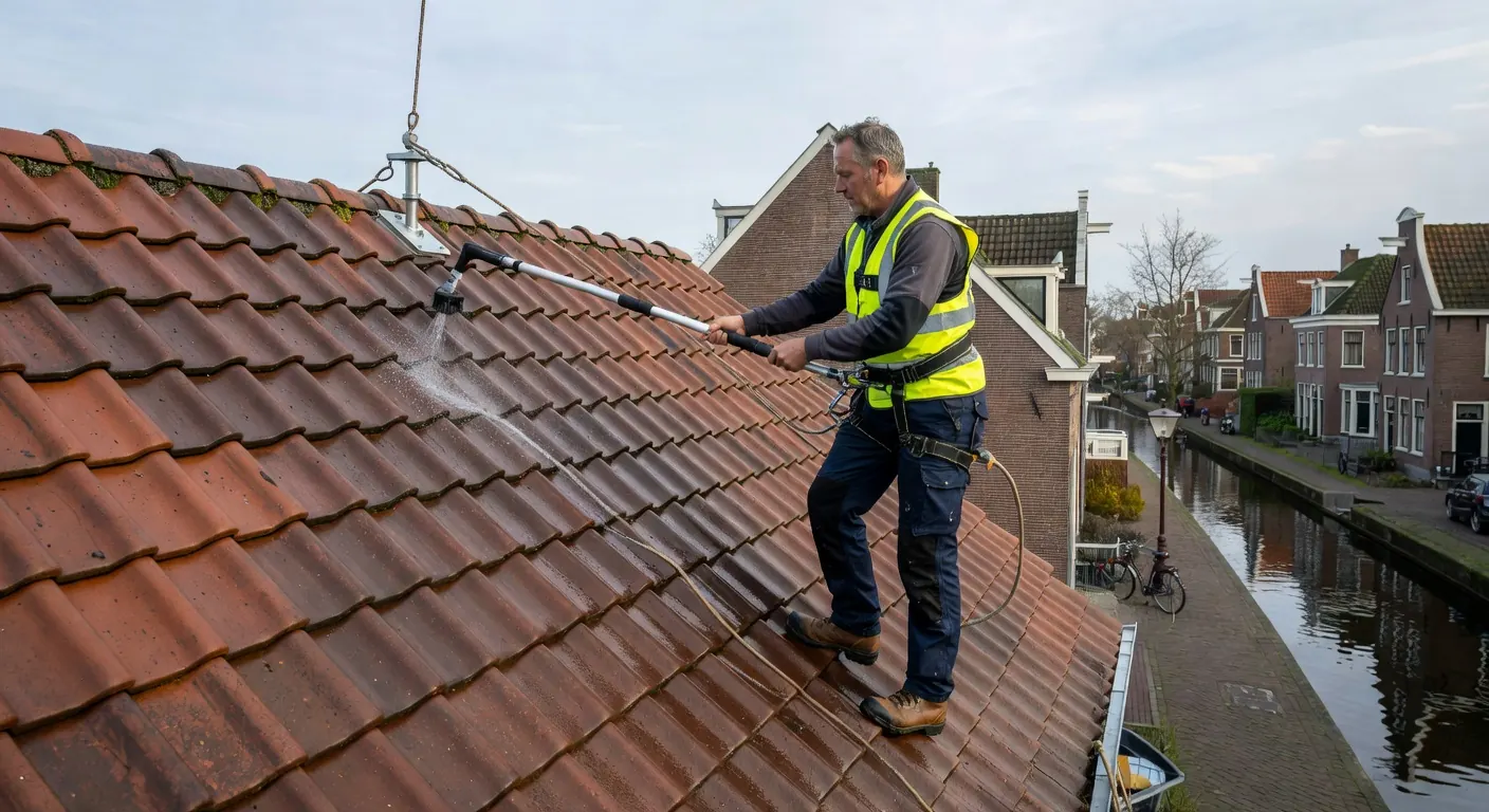Slimme dakgoot met ingebouwde verwarming in actie